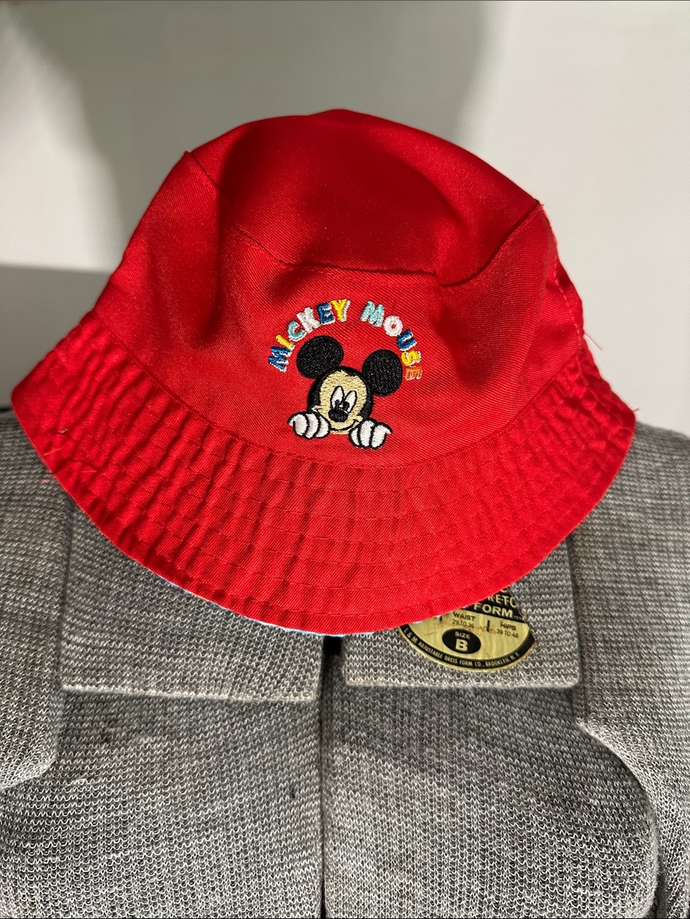 Disney Reversible Mickey Mouse Embroidered Bucket Hat